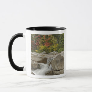 Swift River cascading through rocks, White Mug