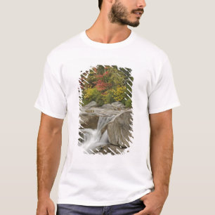 Swift River cascading through rocks, White T-Shirt