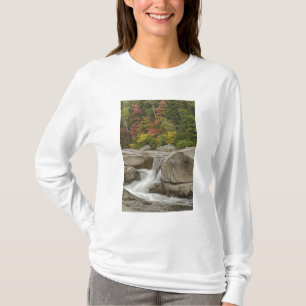 Swift River cascading through rocks, White T-Shirt