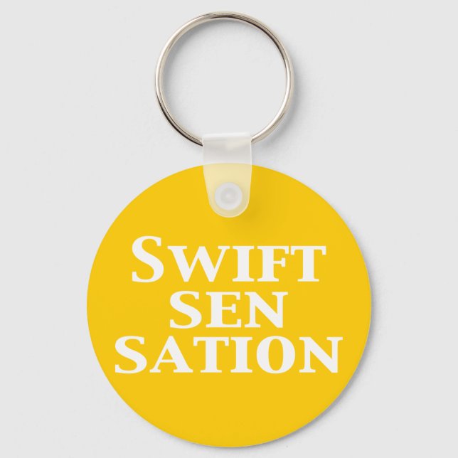 Swift Sensation Gifts Key Ring (Front)