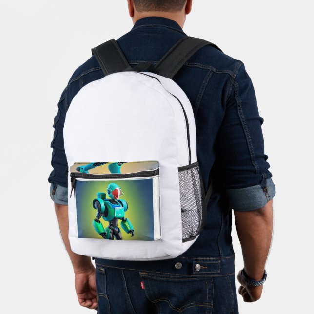 "Swift Servo: A Robotic Delivery Odyssey" Printed Backpack (Insitu (Model))