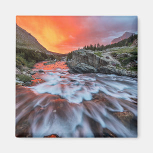 Swiftcurrent Falls Glacier National Park Montana Magnet