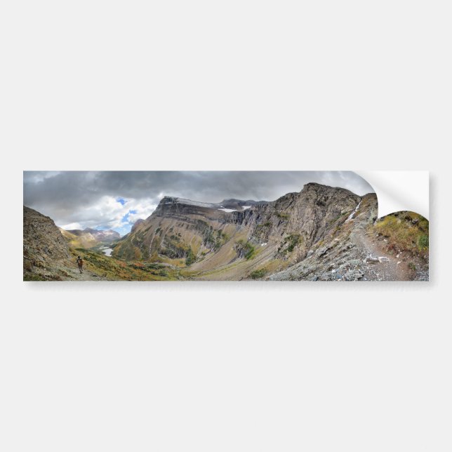 Swiftcurrent Pass - Glacier National Park Bumper Sticker (Front)