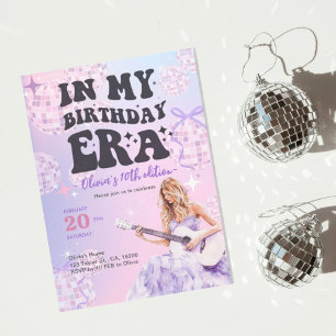 Swiftie-inspired In my birthday era birthday invit Invitation