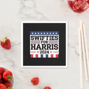 Swifties for Kamala Harris 2024 Vote Support Napkin