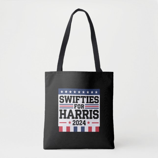 Swifties for Kamala Harris 2024 Vote Support  Tote Bag (Front)