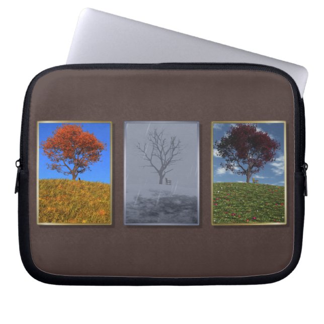 Swiftly Fly the Years Triptych Laptop Sleeve (Front)