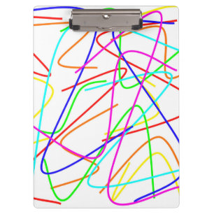 Swiggle Colour Lines Cilpboard Clipboard