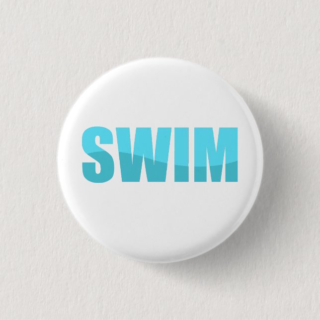 Swim 3 Cm Round Badge (Front)