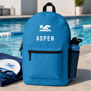 Swim Backpack   Swimmer Name Pool Kit Sports Bag