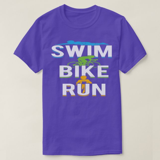 Swim Bike Run 15 T-Shirt (Design Front)