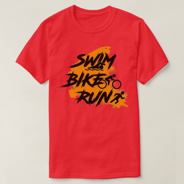 Swim Bike Run 28 T-Shirt (Design Front)