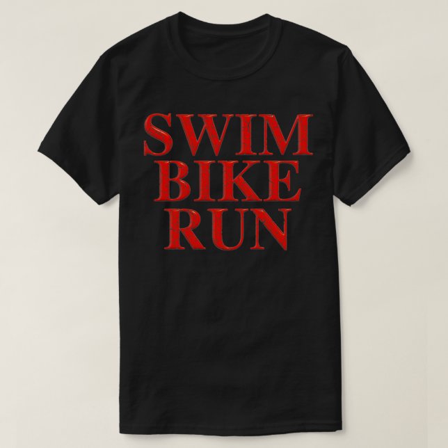 Swim Bike Run 5 T-Shirt (Design Front)