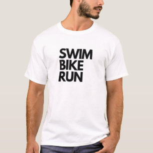 SWIM / BIKE / RUN Big TRIATHLON T-Shirt