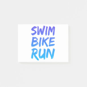 Swim Bike Run great design Post-it Notes