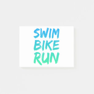 Swim Bike Run great design Post-it Notes