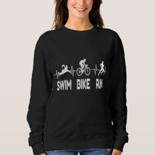 Swim Bike Run Heartbeat Triathlon Triathlete Top S