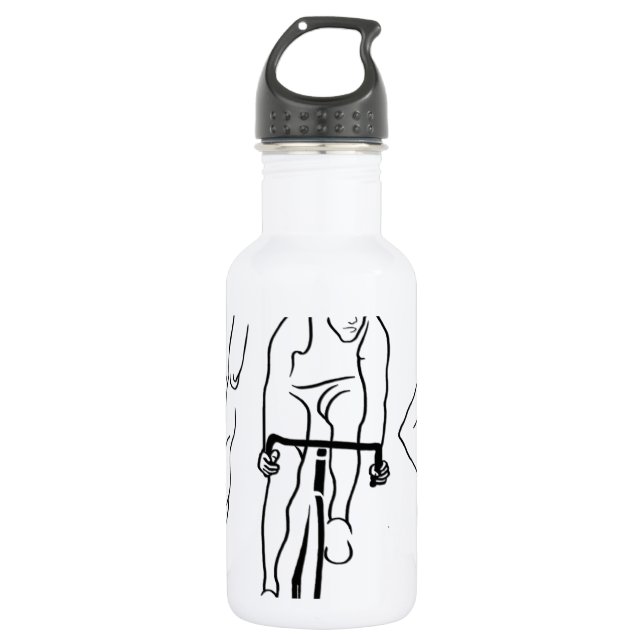 Swim Bike Run Triathlon 532 Ml Water Bottle (Front)