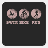 SWIM BIKE RUN Triathlon Triathlete Cyclist