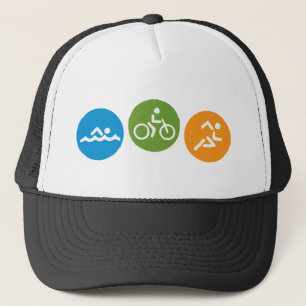 Swim Bike Run Trucker Hat