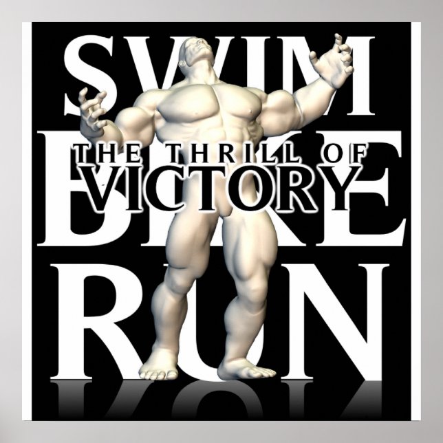 SWIM BIKE RUN VICTORY POSTER (Front)