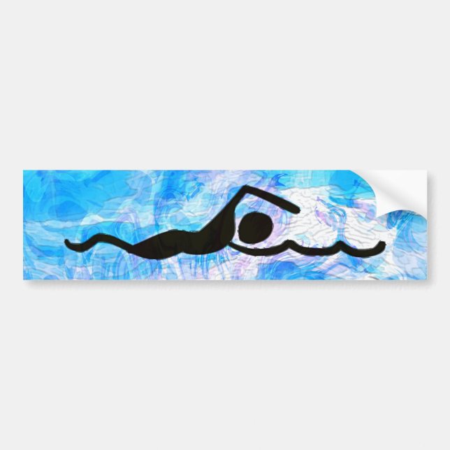 SWIM BUMPER STICKER (Front)