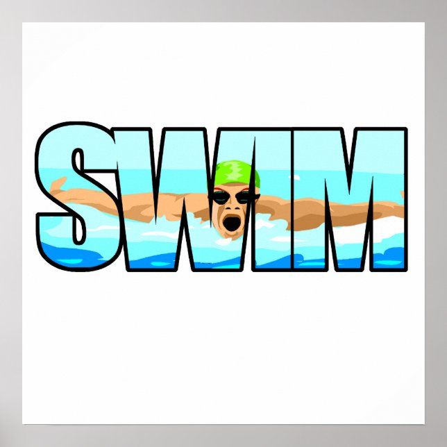 Swim Butterfly Poster (Front)