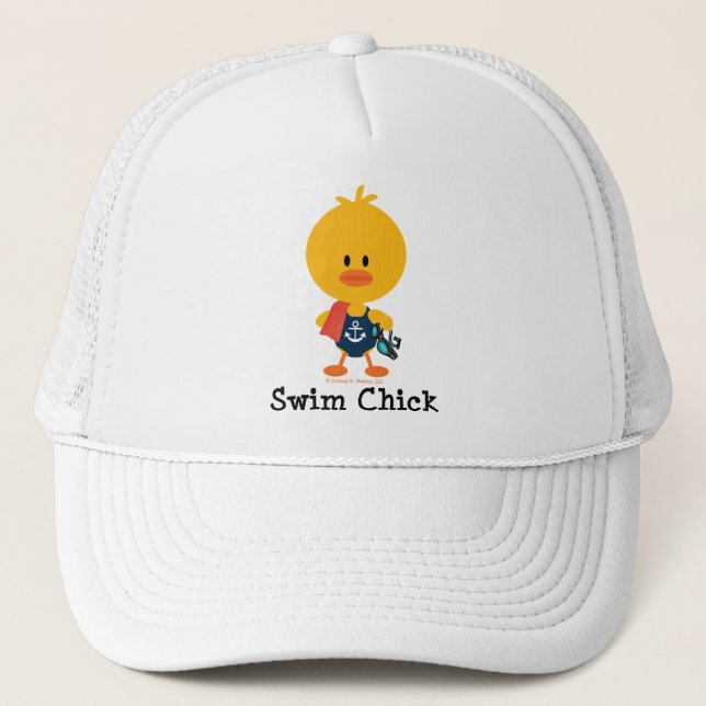 Swim Chick Trucker Hat (Front)