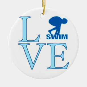 Swim Christmas Ornament