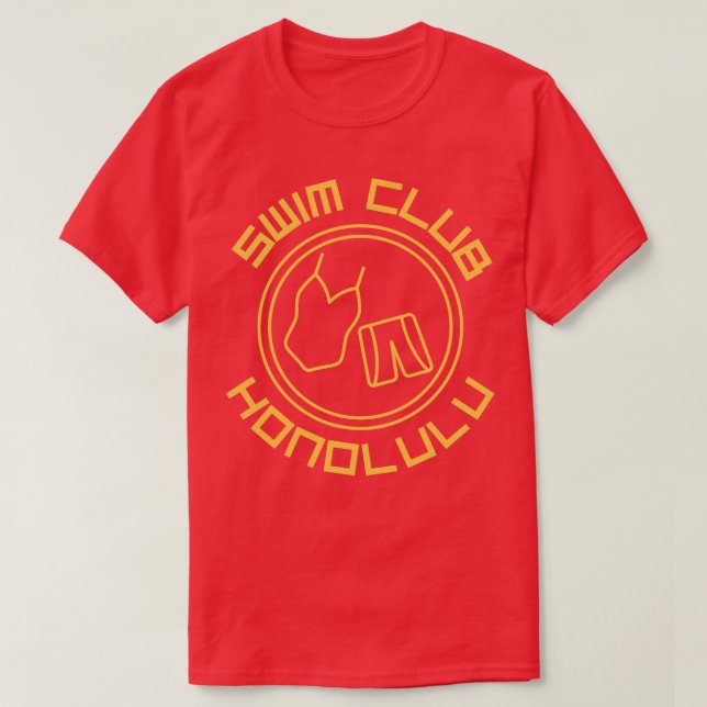 Swim Club Honolulu Hawaii TShirt (Design Front)