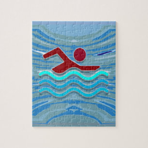 Swim Club Swimmer Exercise Fitness   Swimming Jigsaw Puzzle