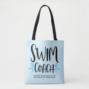 Swim Coach Cute Swimming Tote Bag