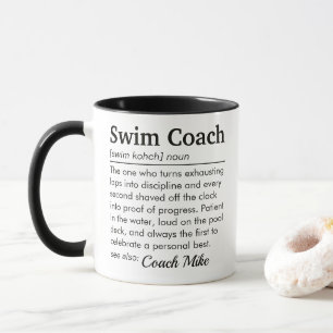 Swim Coach Definition Personalized Appreciation Mug