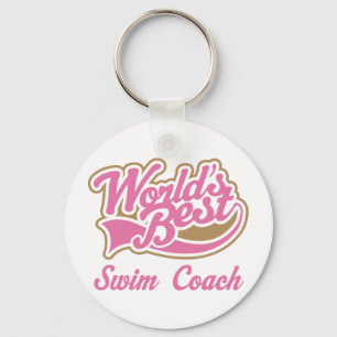 Swim Coach Gift Key Ring