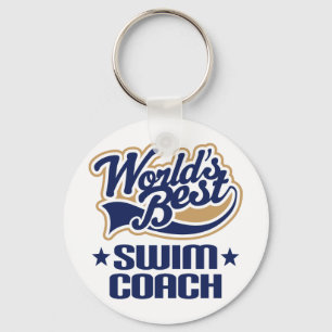 Swim Coach Gift Key Ring