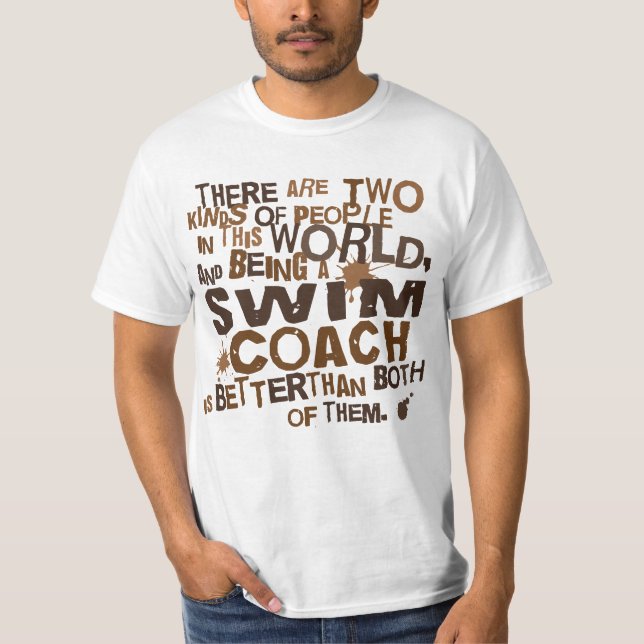 Swim Coach Gift T-Shirt (Front)