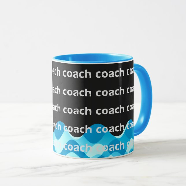 Swim Coach or Dive Coach Mug (Front Right)