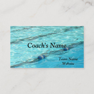 SWIM COACH'S BUSINESS CARD