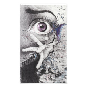 "Swim" eye surreal drawing Photo print