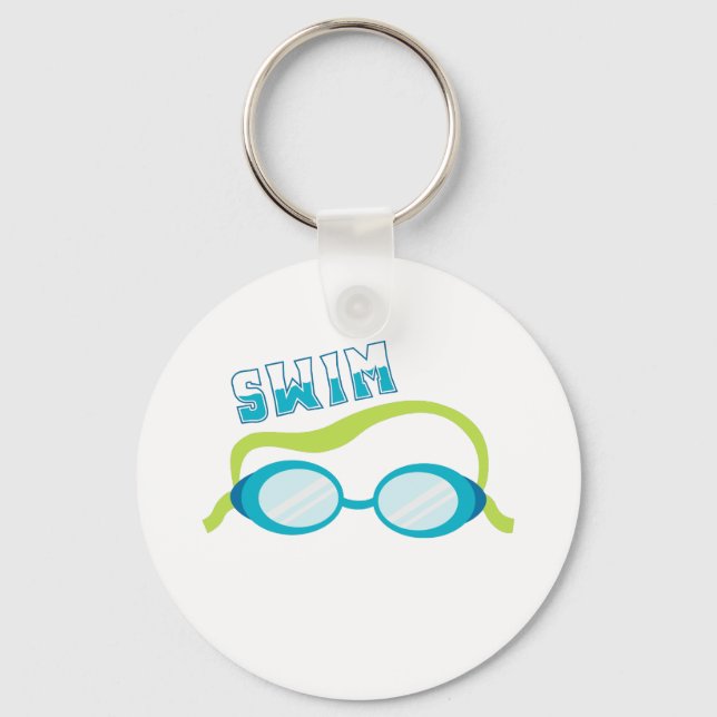 Swim Goggles Key Ring (Front)