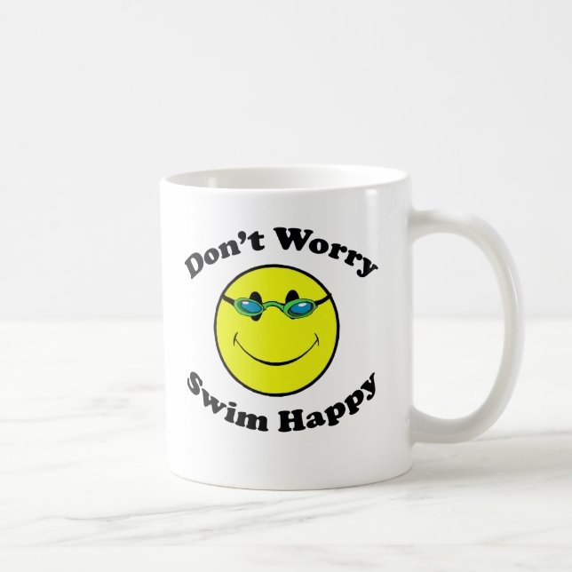 Swim Happy Coffee Mug (Right)