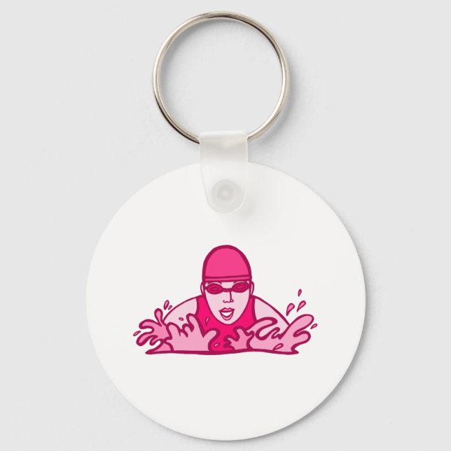 Swim Hard Key Ring (Front)