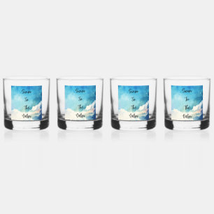 Swim In The Calm Whiskey Glass