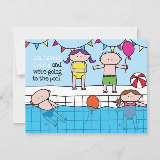 Swim - Invitation (Front)