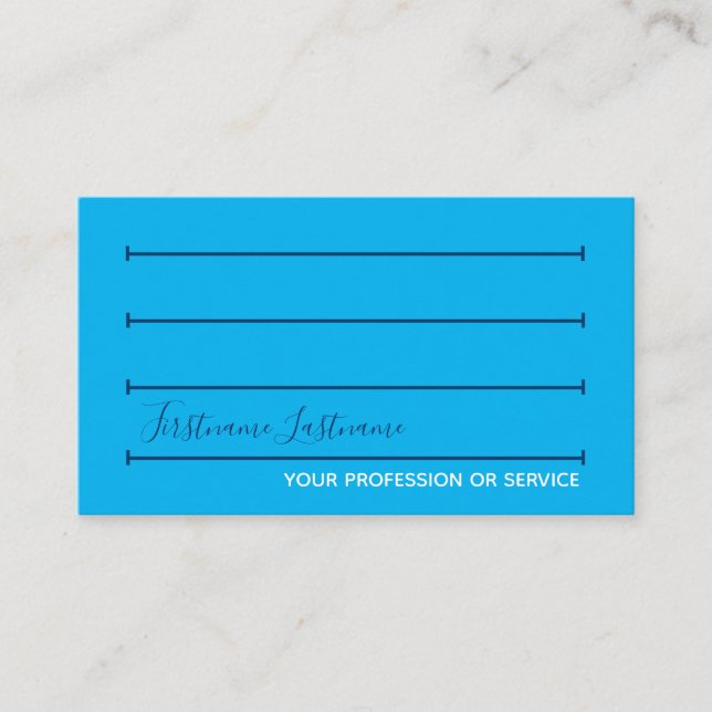 Swim lanes swim coach swim trainer swimming pool business card (Front)