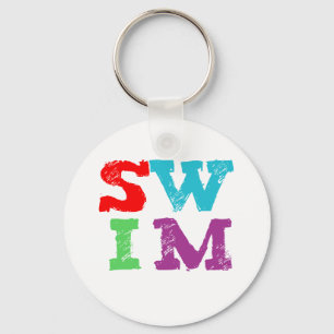 SWIM letters Key Ring