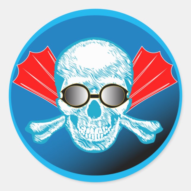 Swim Life Round Sticker (Front)