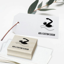 Swim Logo - Custom Text for Water Sports & Fitness