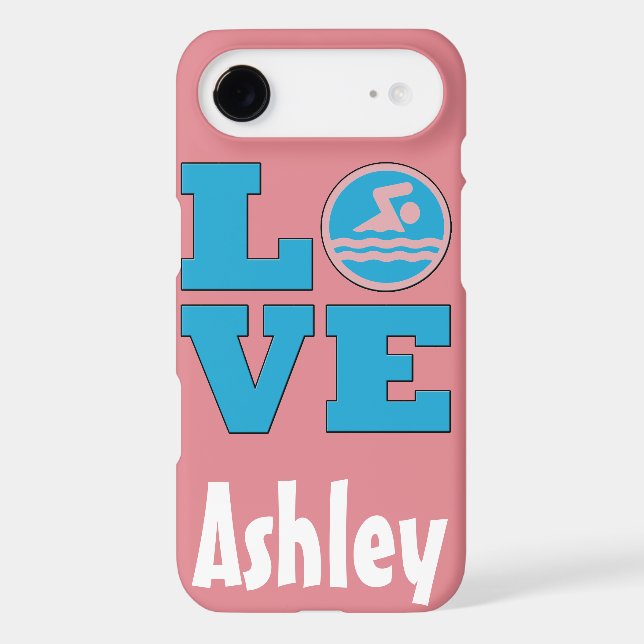 Swim Love IPhone 6 Case for Competitive Swimmers (Back)