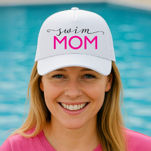 Swim Mom Sporty Trucker Hat